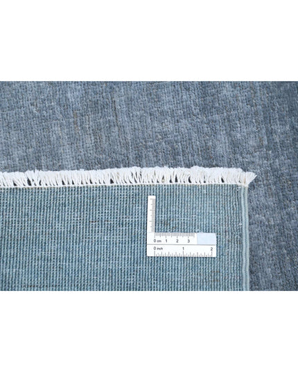 Overdye 3' 3" X 4' 10" Hand Knotted Wool Rug 3' 3" X 4' 10" (99 X 147) / Grey / Wool