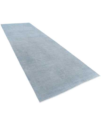 Overdye 5' 2" X 14' 10" Hand Knotted Wool Rug 5' 2" X 14' 10" (158 X 452) / Grey / Wool