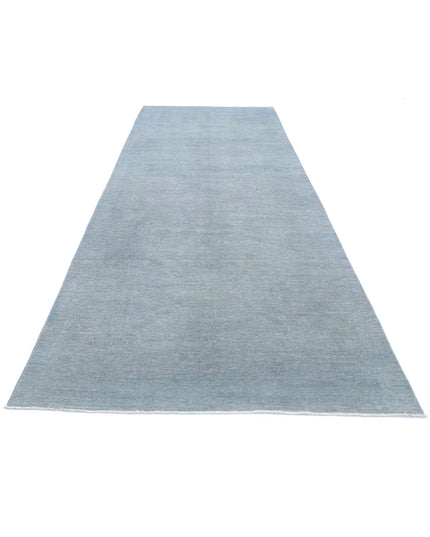 Overdye 5' 2" X 14' 10" Hand Knotted Wool Rug 5' 2" X 14' 10" (158 X 452) / Grey / Wool