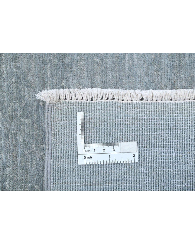 Overdye 5' 2" X 14' 10" Hand Knotted Wool Rug 5' 2" X 14' 10" (158 X 452) / Grey / Wool