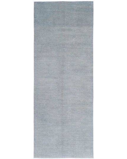 Overdye 5' 2" X 14' 10" Hand Knotted Wool Rug 5' 2" X 14' 10" (158 X 452) / Grey / Wool