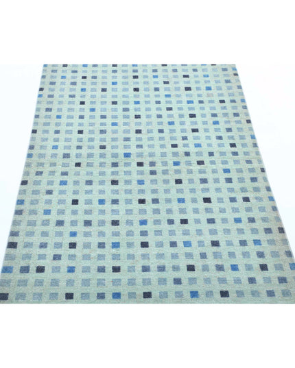 Overdye 3' 2" X 4' 11" Hand Knotted Wool Rug 3' 2" X 4' 11" (97 X 150) / Green / Wool