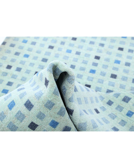 Overdye 3' 2" X 4' 11" Hand Knotted Wool Rug 3' 2" X 4' 11" (97 X 150) / Green / Wool