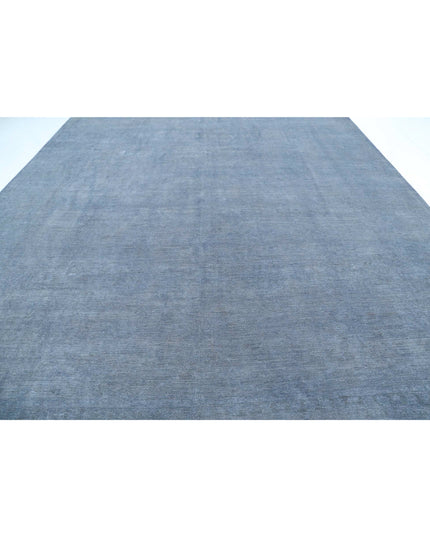 Overdye 11' 8" X 14' 5" Hand Knotted Wool Rug 11' 8" X 14' 5" (356 X 440) / Grey / Wool