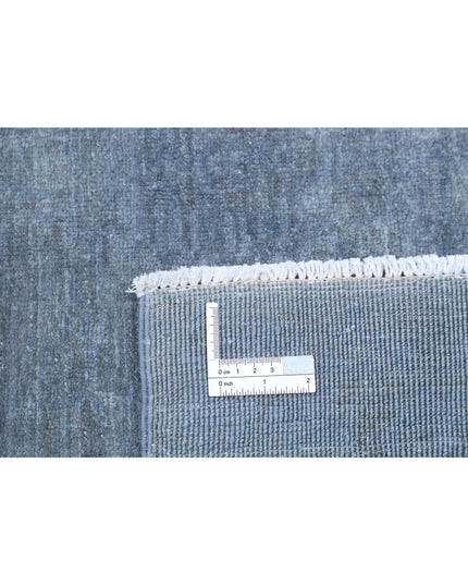 Overdye 11' 8" X 14' 5" Hand Knotted Wool Rug 11' 8" X 14' 5" (356 X 440) / Grey / Wool