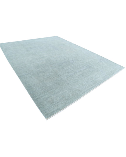 Overdye 9' 1" X 11' 10" Hand Knotted Wool Rug 9' 1" X 11' 10" (277 X 361) / Grey / Wool