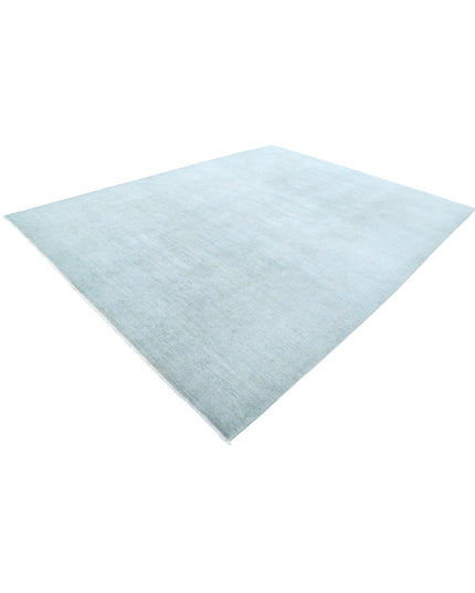 Overdye 9' 1" X 11' 10" Hand Knotted Wool Rug 9' 1" X 11' 10" (277 X 361) / Grey / Wool