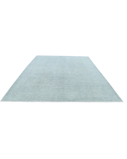 Overdye 9' 1" X 11' 10" Hand Knotted Wool Rug 9' 1" X 11' 10" (277 X 361) / Grey / Wool