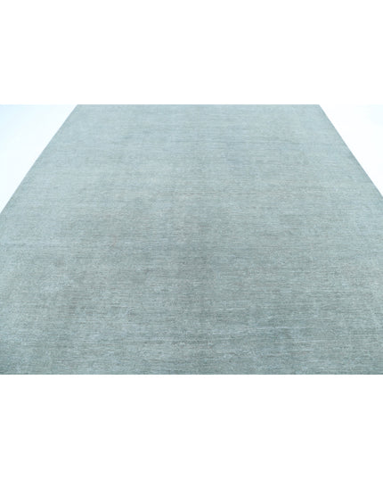 Overdye 9' 1" X 11' 10" Hand Knotted Wool Rug 9' 1" X 11' 10" (277 X 361) / Grey / Wool