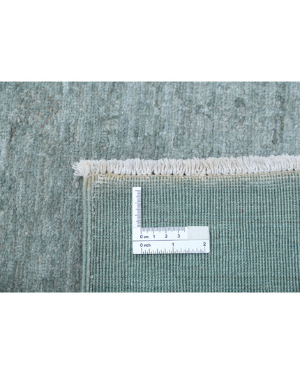 Overdye 9' 1" X 11' 10" Hand Knotted Wool Rug 9' 1" X 11' 10" (277 X 361) / Grey / Wool