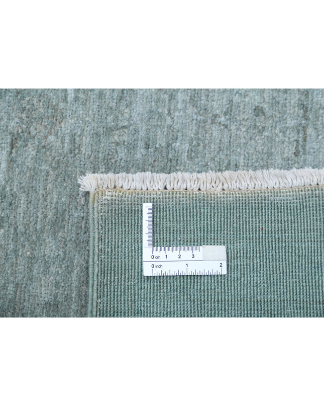 Overdye 9' 1" X 11' 10" Hand Knotted Wool Rug 9' 1" X 11' 10" (277 X 361) / Grey / Wool