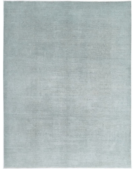 Overdye 9' 1" X 11' 10" Hand Knotted Wool Rug 9' 1" X 11' 10" (277 X 361) / Grey / Wool
