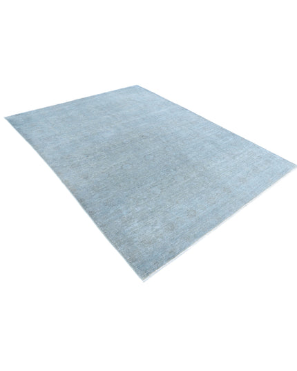 Overdye 6' 1" X 7' 11" Hand Knotted Wool Rug 6' 1" X 7' 11" (185 X 241) / Grey / Wool
