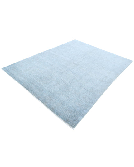 Overdye 6' 1" X 7' 11" Hand Knotted Wool Rug 6' 1" X 7' 11" (185 X 241) / Grey / Wool