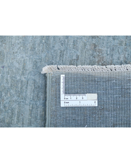 Overdye 6' 1" X 7' 11" Hand Knotted Wool Rug 6' 1" X 7' 11" (185 X 241) / Grey / Wool