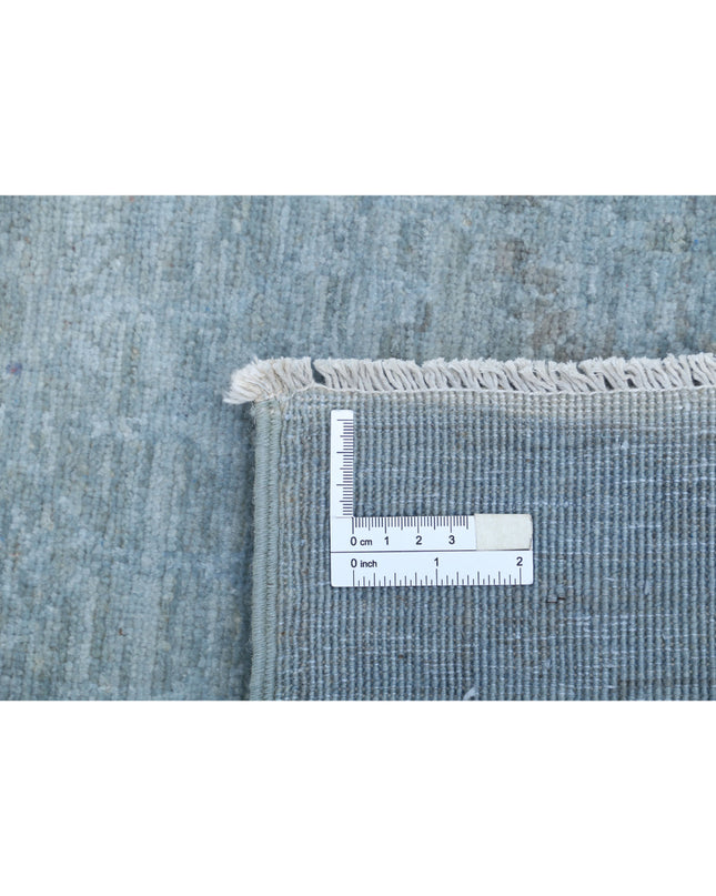 Overdye 6' 1" X 7' 11" Hand Knotted Wool Rug 6' 1" X 7' 11" (185 X 241) / Grey / Wool