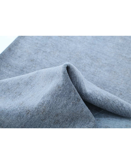 Overdye 2' 7" X 10' 5" Hand Knotted Wool Rug 2' 7" X 10' 5" (79 X 318) / Grey / Wool