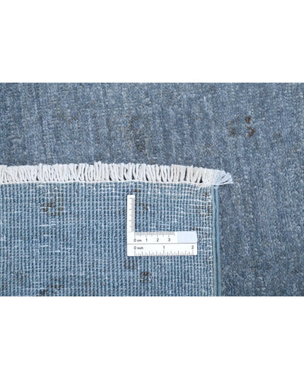 Overdye 2' 7" X 10' 5" Hand Knotted Wool Rug 2' 7" X 10' 5" (79 X 318) / Grey / Wool