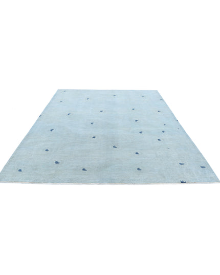 Overdye 7' 10" X 9' 10" Hand Knotted Wool Rug 7' 10" X 9' 10" (239 X 300) / Green / Wool