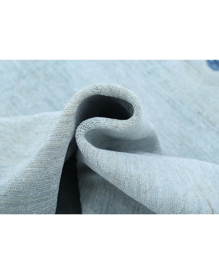 Overdye 7' 10" X 9' 10" Hand Knotted Wool Rug 7' 10" X 9' 10" (239 X 300) / Green / Wool