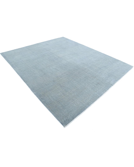 Overdye 7' 11" X 9' 2" Hand Knotted Wool Rug 7' 11" X 9' 2" (241 X 280) / Grey / Wool
