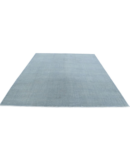 Overdye 7' 11" X 9' 2" Hand Knotted Wool Rug 7' 11" X 9' 2" (241 X 280) / Grey / Wool