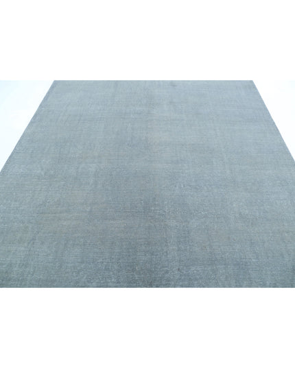 Overdye 7' 11" X 9' 2" Hand Knotted Wool Rug 7' 11" X 9' 2" (241 X 280) / Grey / Wool