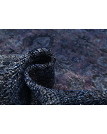 Overdye 9' 9" X 12' 10" Hand Knotted Wool Rug 9' 9" X 12' 10" (297 X 391) / Purple / Wool