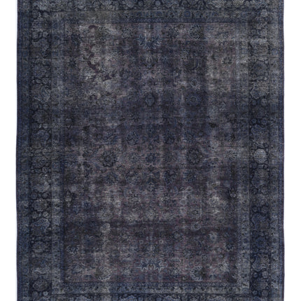 Overdye 9' 9" X 12' 10" Hand Knotted Wool Rug 9' 9" X 12' 10" (297 X 391) / Purple / Wool