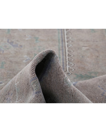 Overdye 6' 8" X 9' 5" Hand Knotted Wool Rug 6' 8" X 9' 5" (203 X 287) / Brown / Wool