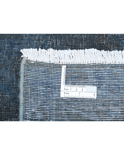Overdye 7' 8" X 10' 11" Hand Knotted Wool Rug 7' 8" X 10' 11" (234 X 333) / Blue / Wool