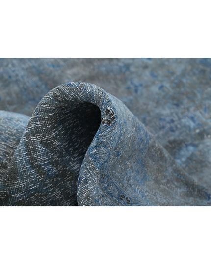 Overdye 7' 8" X 10' 11" Hand Knotted Wool Rug 7' 8" X 10' 11" (234 X 333) / Blue / Wool