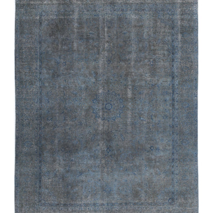 Overdye 7' 8" X 10' 11" Hand Knotted Wool Rug 7' 8" X 10' 11" (234 X 333) / Blue / Wool