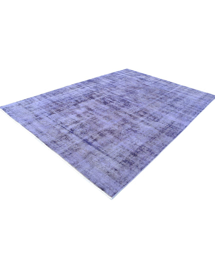 Overdye 7' 9" X 11' 2" Hand Knotted Wool Rug 7' 9" X 11' 2" (236 X 340) / Purple / Wool