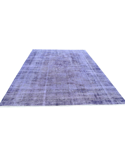 Overdye 7' 9" X 11' 2" Hand Knotted Wool Rug 7' 9" X 11' 2" (236 X 340) / Purple / Wool