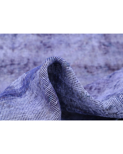 Overdye 7' 9" X 11' 2" Hand Knotted Wool Rug 7' 9" X 11' 2" (236 X 340) / Purple / Wool