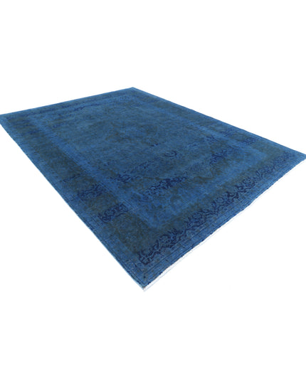 Overdye 8' 2" X 11' 0" Hand Knotted Wool Rug 8' 2" X 11' 0" (249 X 335) / Blue / Wool