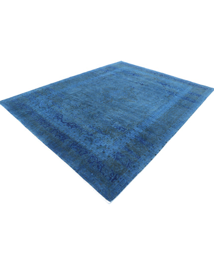 Overdye 8' 2" X 11' 0" Hand Knotted Wool Rug 8' 2" X 11' 0" (249 X 335) / Blue / Wool