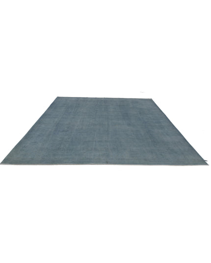 Overdye 9' 1" X 11' 8" Hand Knotted Wool Rug 9' 1" X 11' 8" (277 X 356) / Blue / Wool