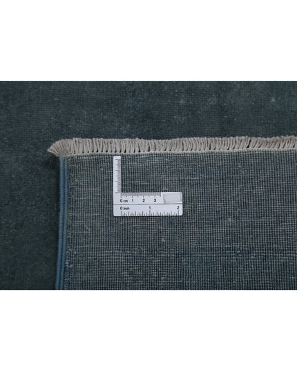 Overdye 9' 1" X 11' 8" Hand Knotted Wool Rug 9' 1" X 11' 8" (277 X 356) / Blue / Wool