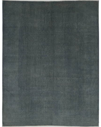 Overdye 9' 1" X 11' 8" Hand Knotted Wool Rug 9' 1" X 11' 8" (277 X 356) / Blue / Wool