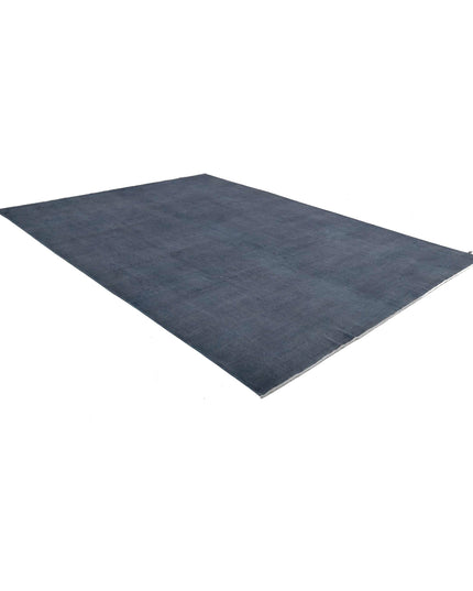 Overdye 8' 9" X 11' 10" Hand Knotted Wool Rug 8' 9" X 11' 10" (267 X 361) / Charcoal / Wool