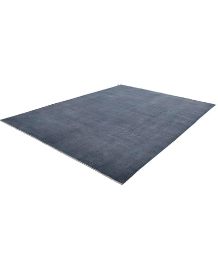 Overdye 8' 9" X 11' 10" Hand Knotted Wool Rug 8' 9" X 11' 10" (267 X 361) / Charcoal / Wool