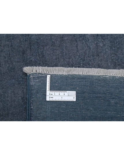 Overdye 8' 9" X 11' 10" Hand Knotted Wool Rug 8' 9" X 11' 10" (267 X 361) / Charcoal / Wool