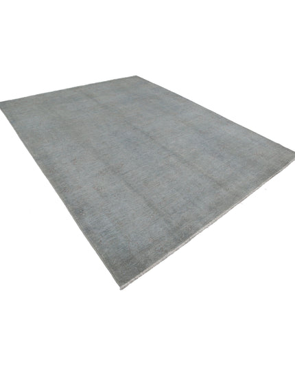 Overdye 7' 11" X 9' 11" Hand Knotted Wool Rug 7' 11" X 9' 11" (241 X 302) / Grey / Wool