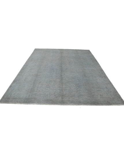 Overdye 7' 11" X 9' 11" Hand Knotted Wool Rug 7' 11" X 9' 11" (241 X 302) / Grey / Wool