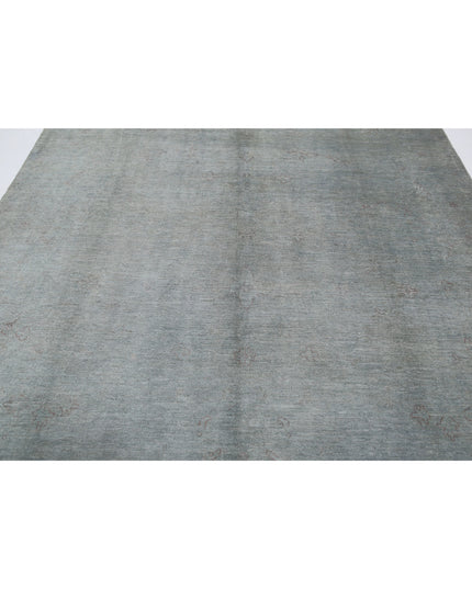 Overdye 7' 11" X 9' 11" Hand Knotted Wool Rug 7' 11" X 9' 11" (241 X 302) / Grey / Wool