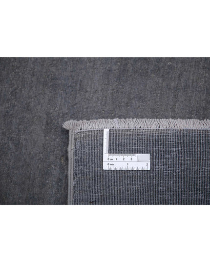 Overdye 8' 1" X 9' 4" Hand Knotted Wool Rug 8' 1" X 9' 4" (246 X 284) / Grey / Wool