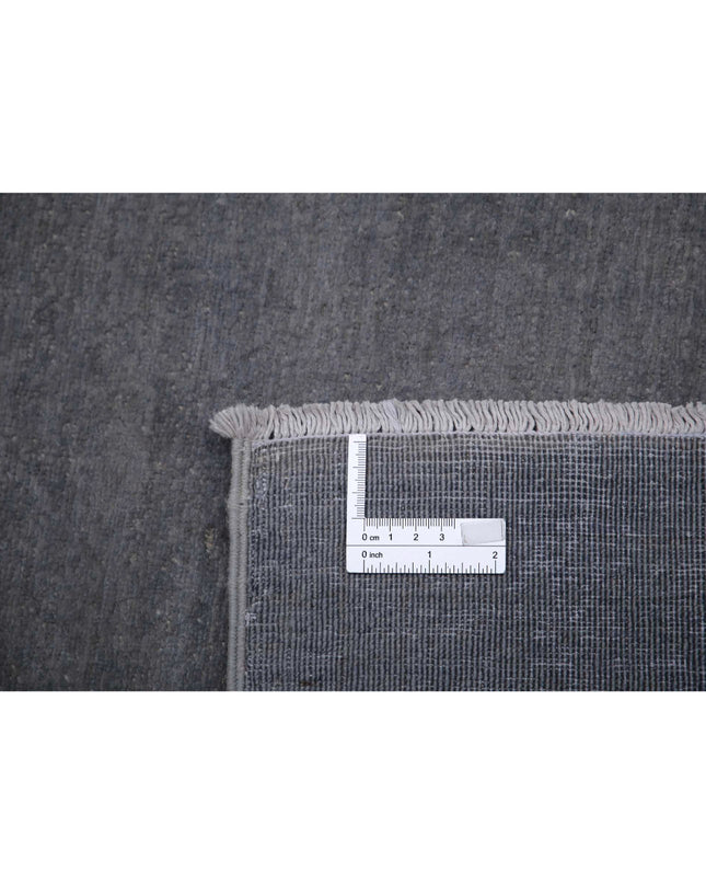 Overdye 8' 1" X 9' 4" Hand Knotted Wool Rug 8' 1" X 9' 4" (246 X 284) / Grey / Wool