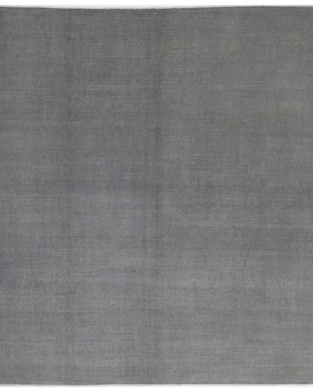 Overdye 8' 1" X 9' 4" Hand Knotted Wool Rug 8' 1" X 9' 4" (246 X 284) / Grey / Wool